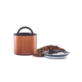 Planetary Design Airscape bronzed brushed copper finish highlights stylish kitchen storage.