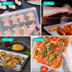 PLASTICPRO cookie sheets 13x17 for quick cookies and bars.