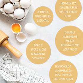 PLASTICPRO flat-bottom pan ensures even reheating and stable serving.