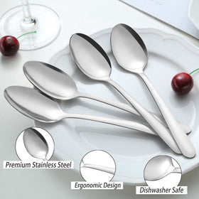 Pleafind-stainless-steel-teaspoons durable and rust-resistant for daily use.