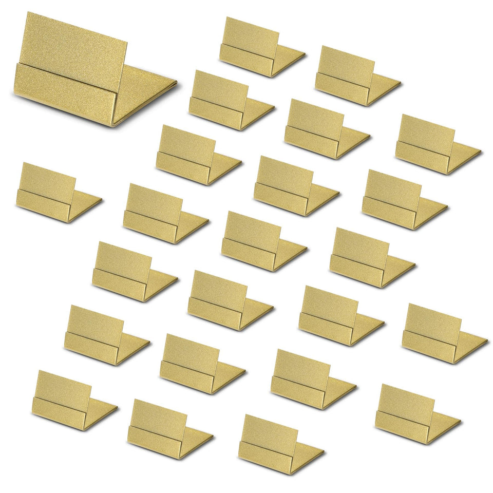 PODUFF gold table number holders 24-pack provide stable wedding signage