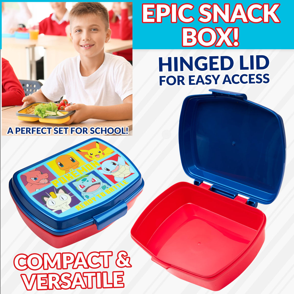 Backpack-friendly 3-piece set perfect for school days