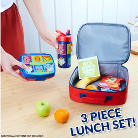 Durable, compact lunch box ready for everyday meals