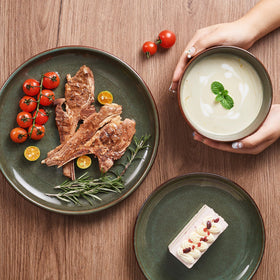 Pokini durable stoneware fired at 2340°F for strength and durability.