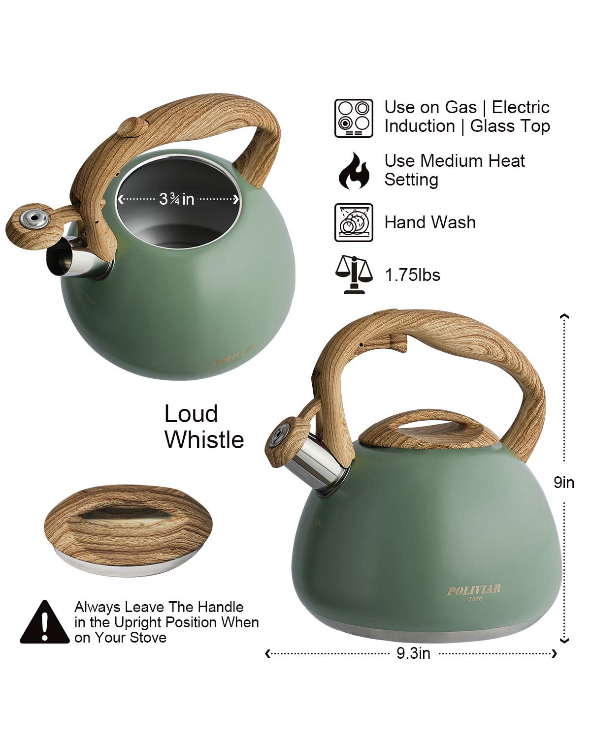 Poliviar all-heat-sources compatibility makes it versatile for any stove
