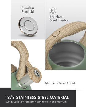 Poliviar anti-hot handle provides a safe grip when lifting and pouring