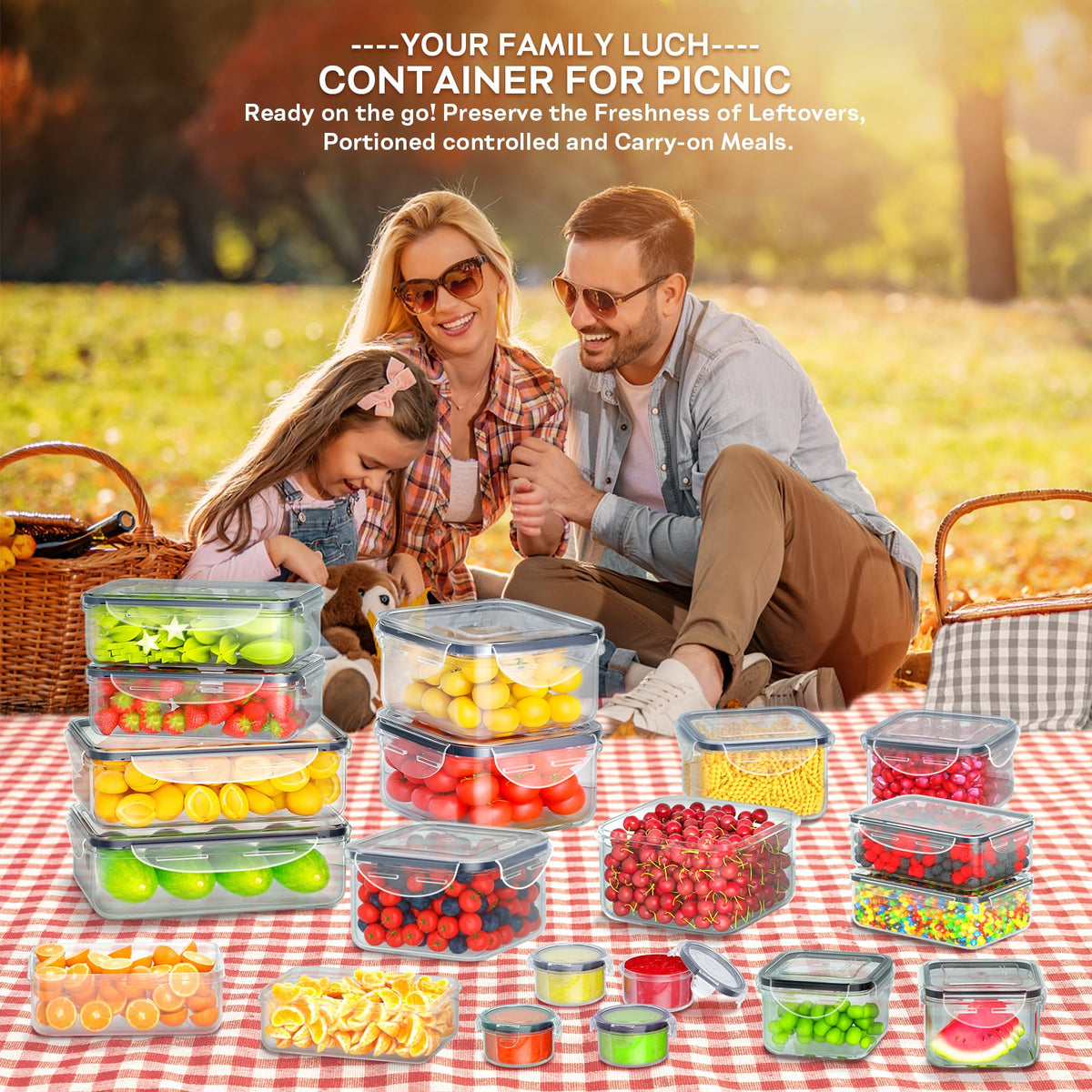 Pony crossing the river dishwasher-safe storage keeps leftovers fresh with easy cleanup.