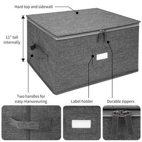 Popoly stemware box features collapsible design for easy folding when not in use.