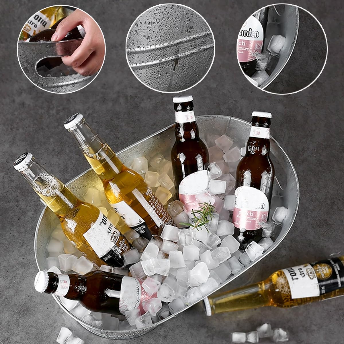 PORPOR BOOYA party setup keeps drinks cold and accessible