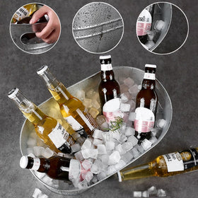 PORPOR BOOYA party setup keeps drinks cold and accessible