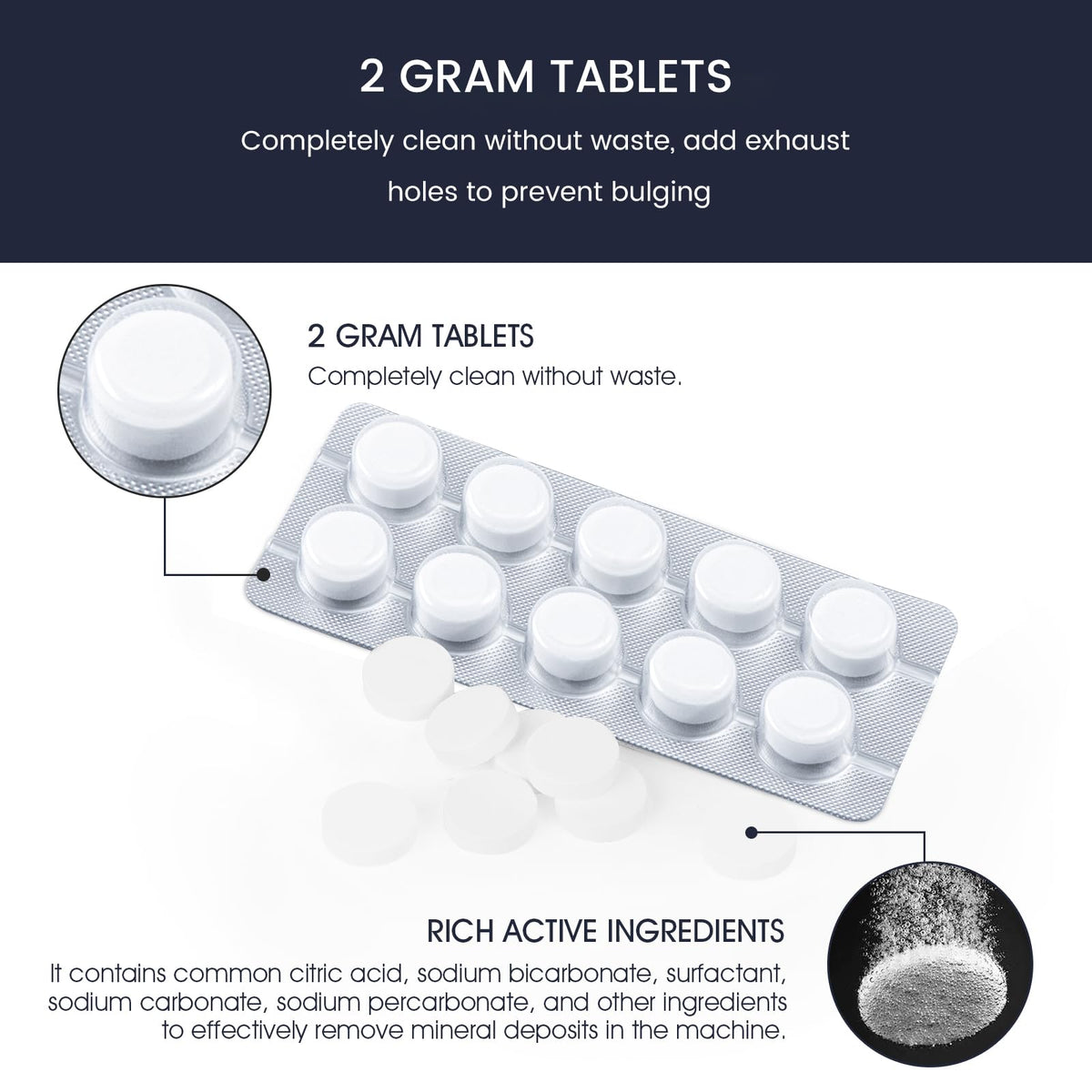 Pos­siave portafilter and tray cleaning; removes grease for a cleaner workflow.
