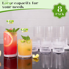 Potdoctor juice water iced coffee glass for daily hydration.