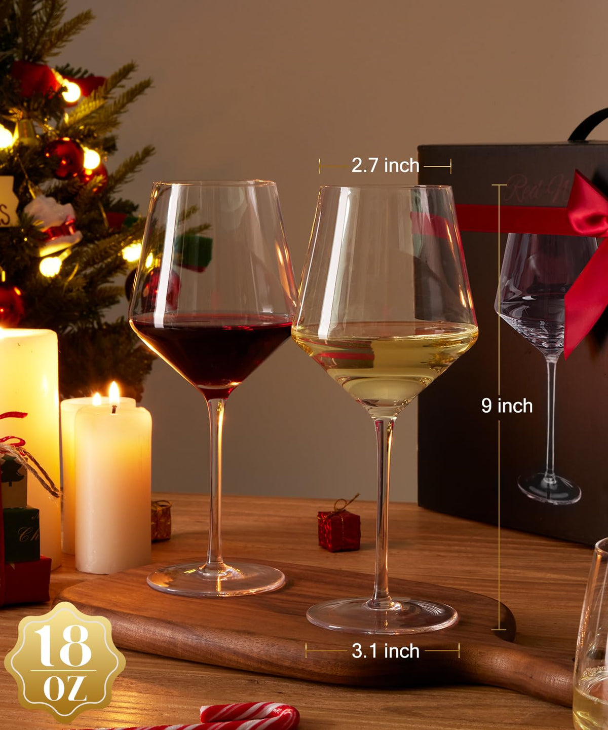 Potdoctor ultra-thin wine glasses enhance aroma and flavor release.