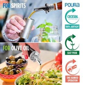 Poura built-in fruit fly protection guards liquor from contamination