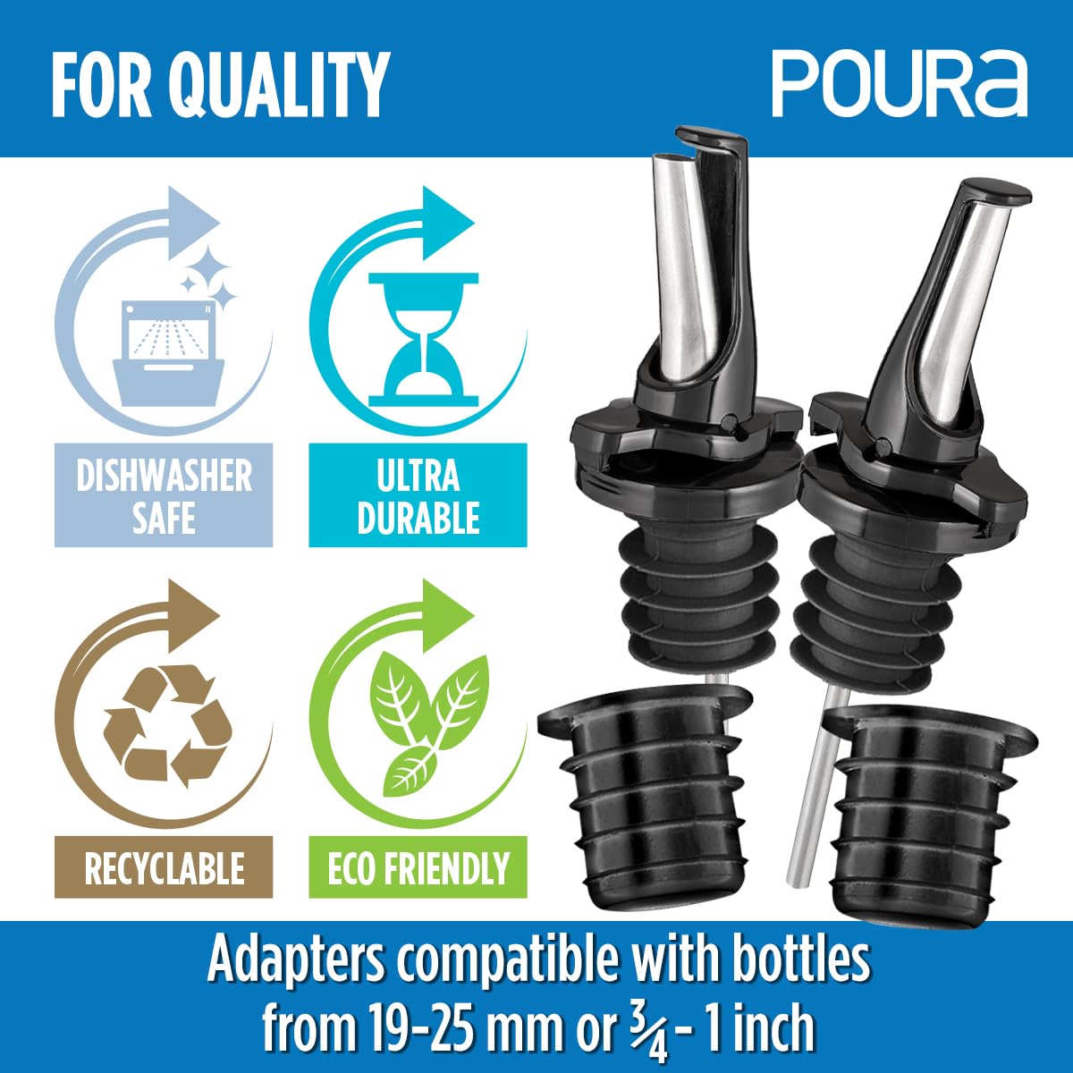 Dishwasher-safe material closeup for hygienic Poura components