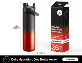 POWCAN 18-8 stainless steel delivers durability and a clean, metal-taste-free experience.