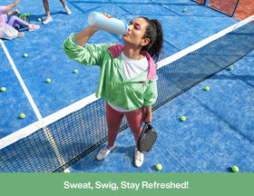 POWCAN mint bottle with wide mouth enables easy cleaning and refilling.