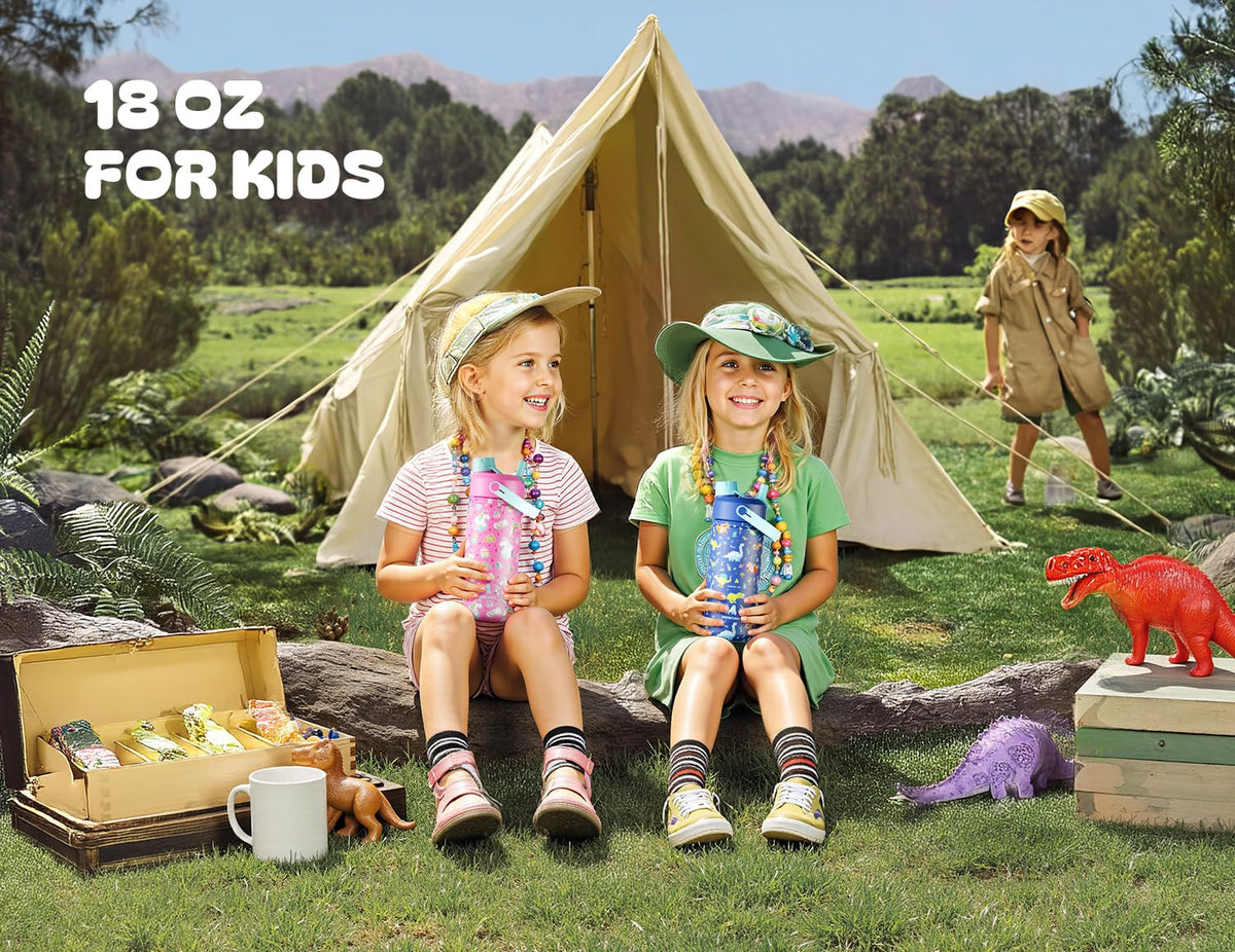 POWCAN BPA-free kids bottle durable steel for worry-free transport.