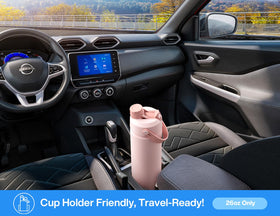 POWCAN bottle fits car cup holders for on-the-go hydration