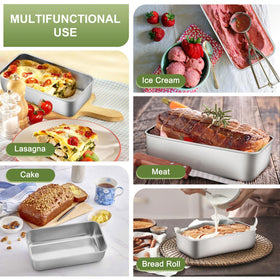 P&P CHEF crimped-edge loaf pan with safe, comfortable grip.