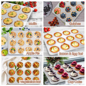 P&P CHEF muffin pan 2-pack ideal for batch cooking cupcakes