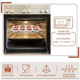 P&P CHEF muffin pan flat bottom promotes stable, even baking of muffins