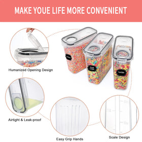 PRAKI transparent storage lets you see contents at a glance.
