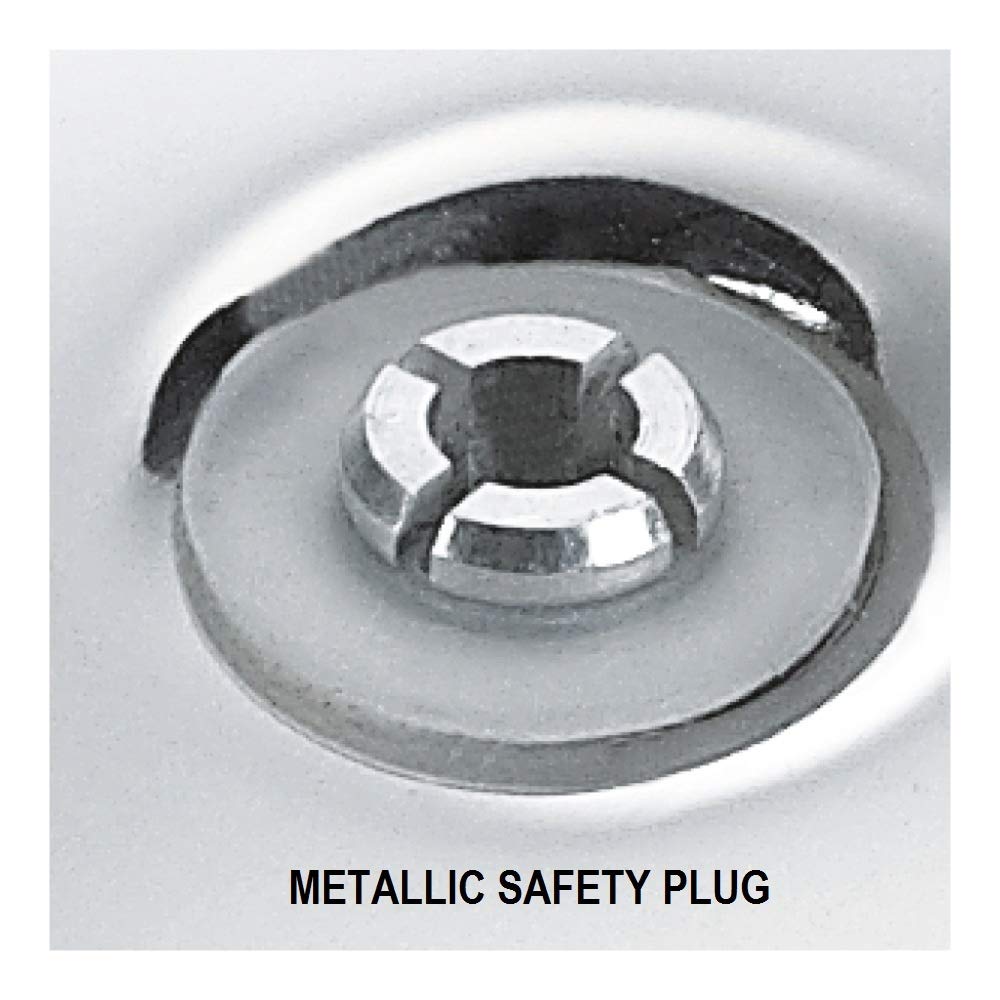 Prestige Alpha Deluxe lid-closure guide showing secure, user-friendly locking