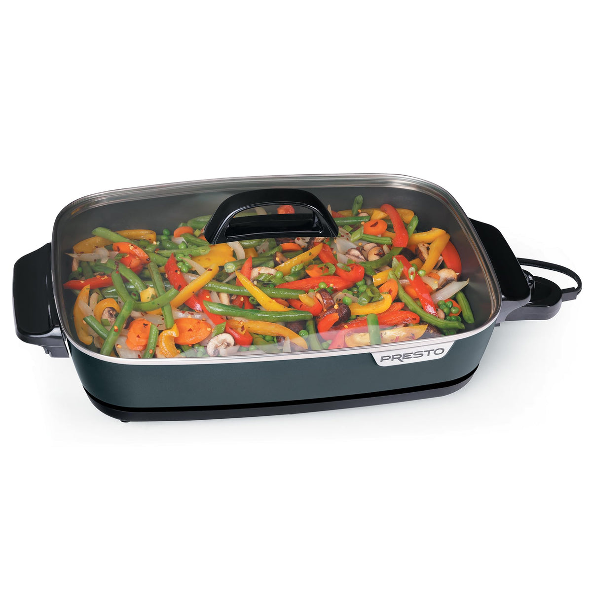 Presto 06858 heavy cast aluminum pan for durability and warp resistance