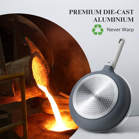 PRICUSIS pan ideal for sautéing and searing with even heat distribution.