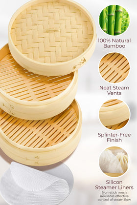Prime Home Direct dumpling steaming preserves delicate wrappers and flavorful fillings.