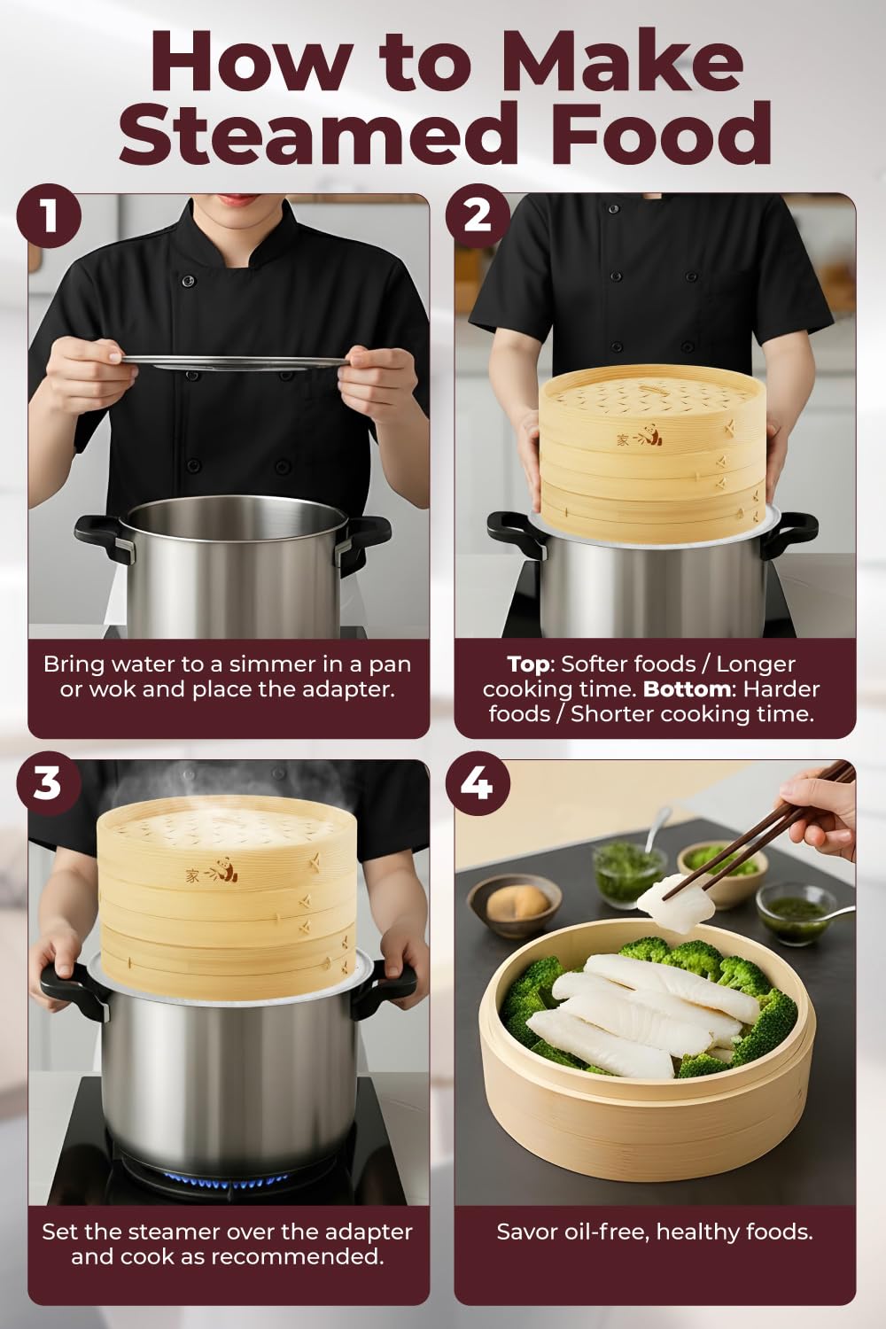 Prime Home Direct healthy-steaming option for home meals.