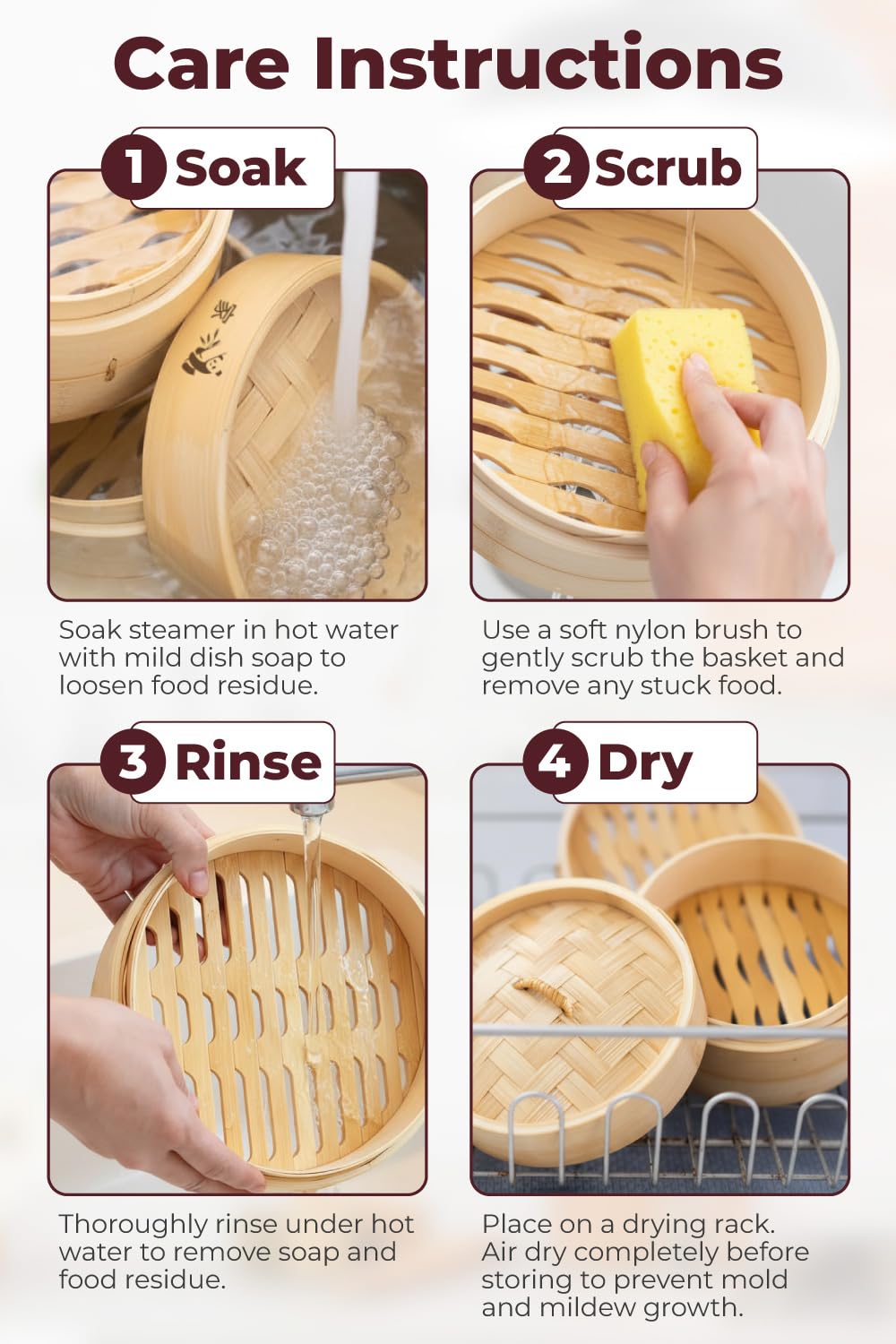 Prime Home Direct steamer liners 50-count for easy cleanup and food separation.