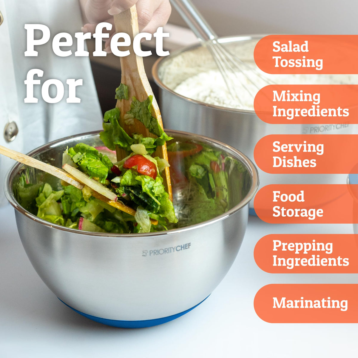 Priority Chef nesting design saves cabinet space and keeps kitchens organized.