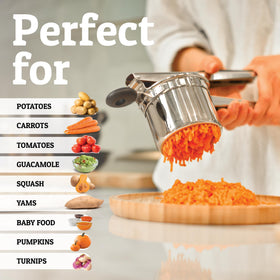 PriorityChef 3mm holes ensure finer texture for mash and purées