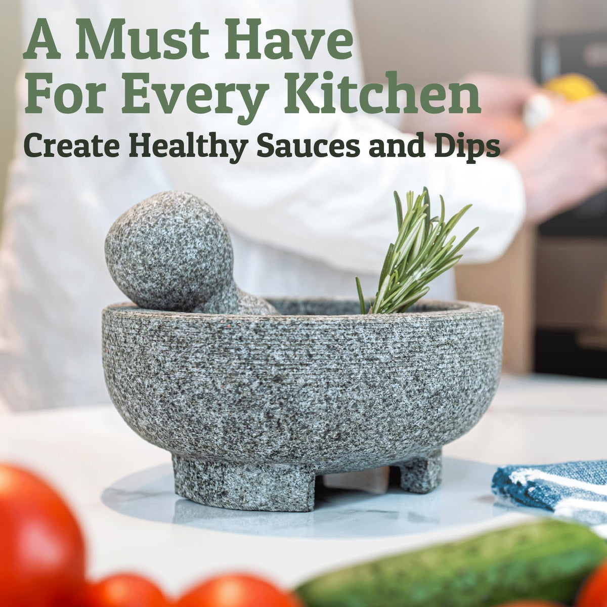 Priority Chef natural granite texture highlights durability and timeless kitchen style.