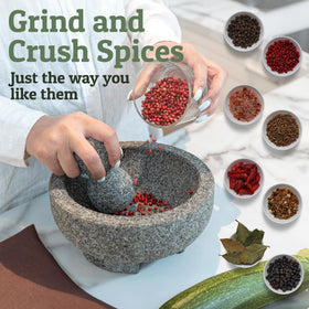 Priority Chef pestle measures 3-9 inches for versatile guacamole and salsa prep.
