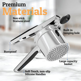 Priority Chef soft-touch ergonomic handles for comfortable gripping.