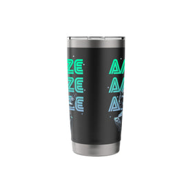 Project Hail Mary tumbler lid close-up showing clear slider, leak-proof when sealed.