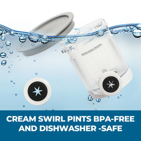  Psasrm Swirl Ice Creami temperature-resistant cups endure freezer to hot prep.