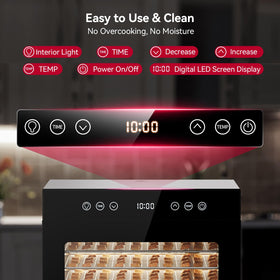 PSIIDAN dehydrator temperature control panel enables precise drying.