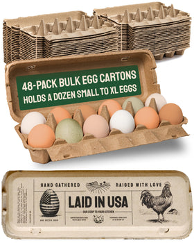 PTCOM Hatortempt 12 count egg cartons bulk pack for easy storage