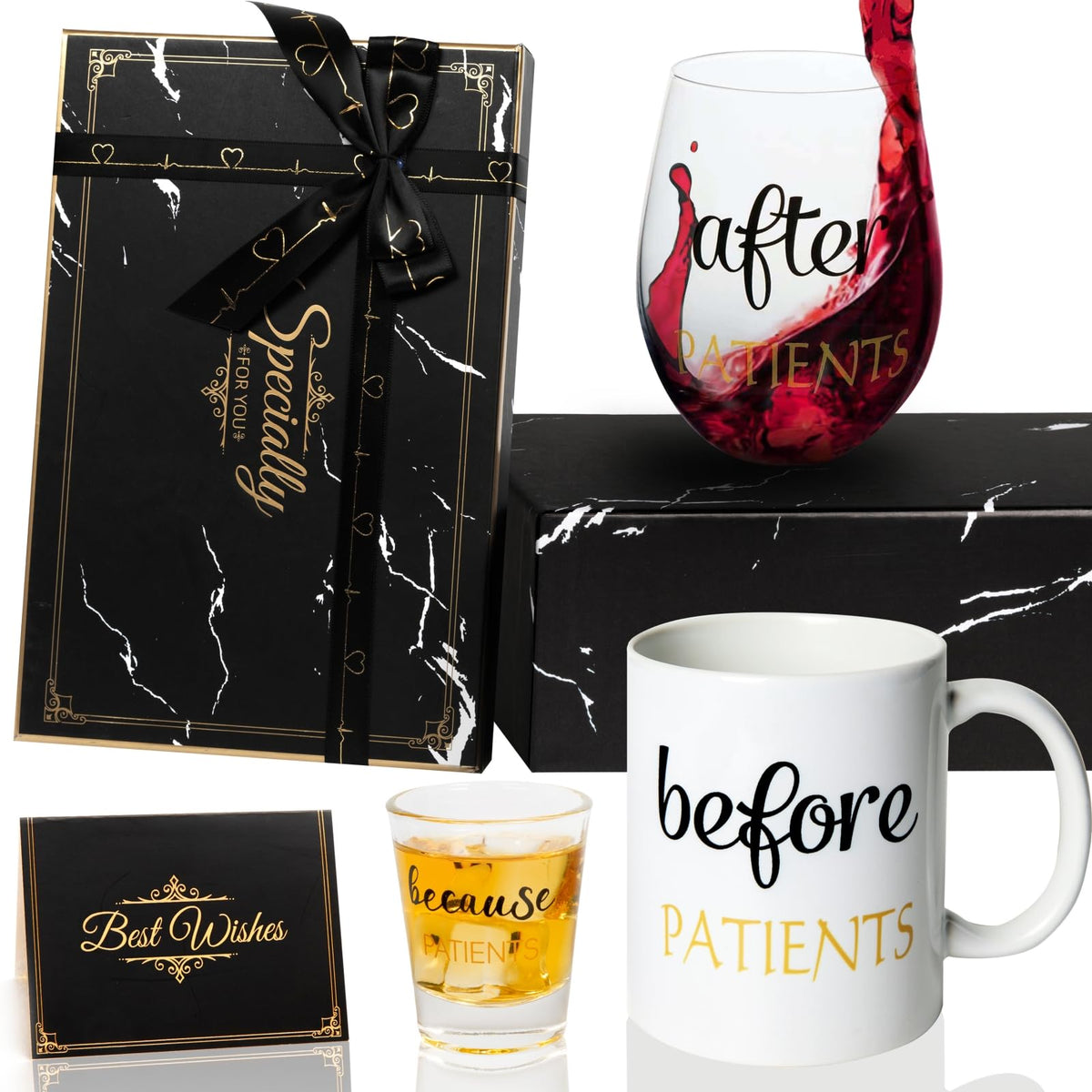 PUGED After Patients stemless wine glass, great for relaxing after patient rounds.