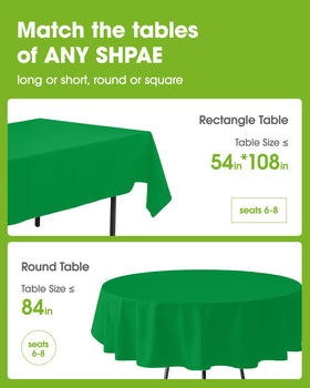 Pureegg disposable tablecloth 20-pack ready for quick party setup.