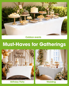 4-pack set ready for multiple tables at events.