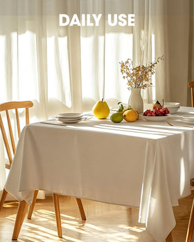 Pureegg elegant tablecloth enhances dining setups with a refined black finish.