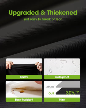 Pureegg leakproof tablecloth catching spills for easy cleanup after events.