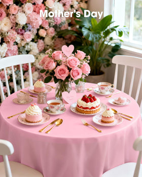 Pureegg round tablecloth fits various tables for versatile use
