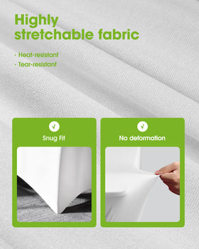 Pureegg twin-needle stitching strengthens edges for repeated events.