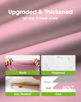 Pureegg disposable tablecloth simplifies cleanup after meals and parties.